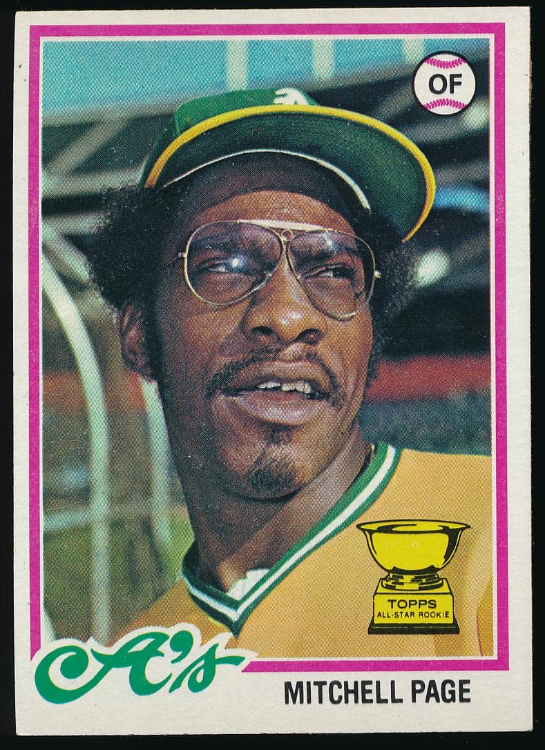 Mitchell Page 1978 topps Topps