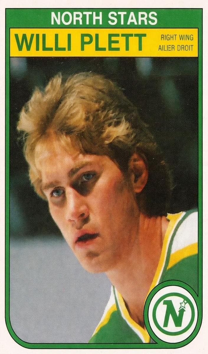 Willi Plett 1982 topps O-Pee-Chee