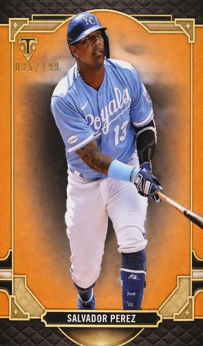 Salvador Perez 2022 topps Topps Triple Threads