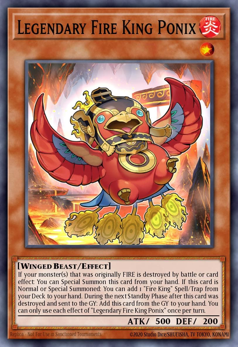 Legendary Fire King Ponix 2023 Yu-Gi-Oh! Structure Deck: Fire Kings