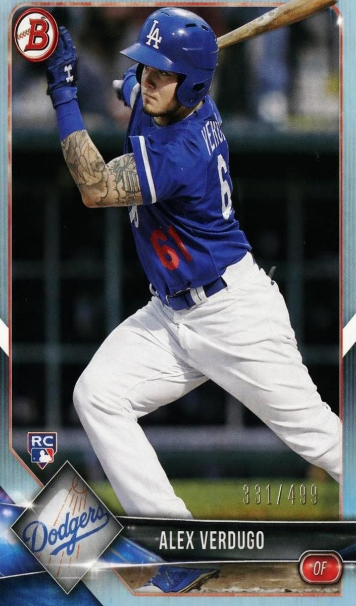 Alex Verdugo 2018 bowman