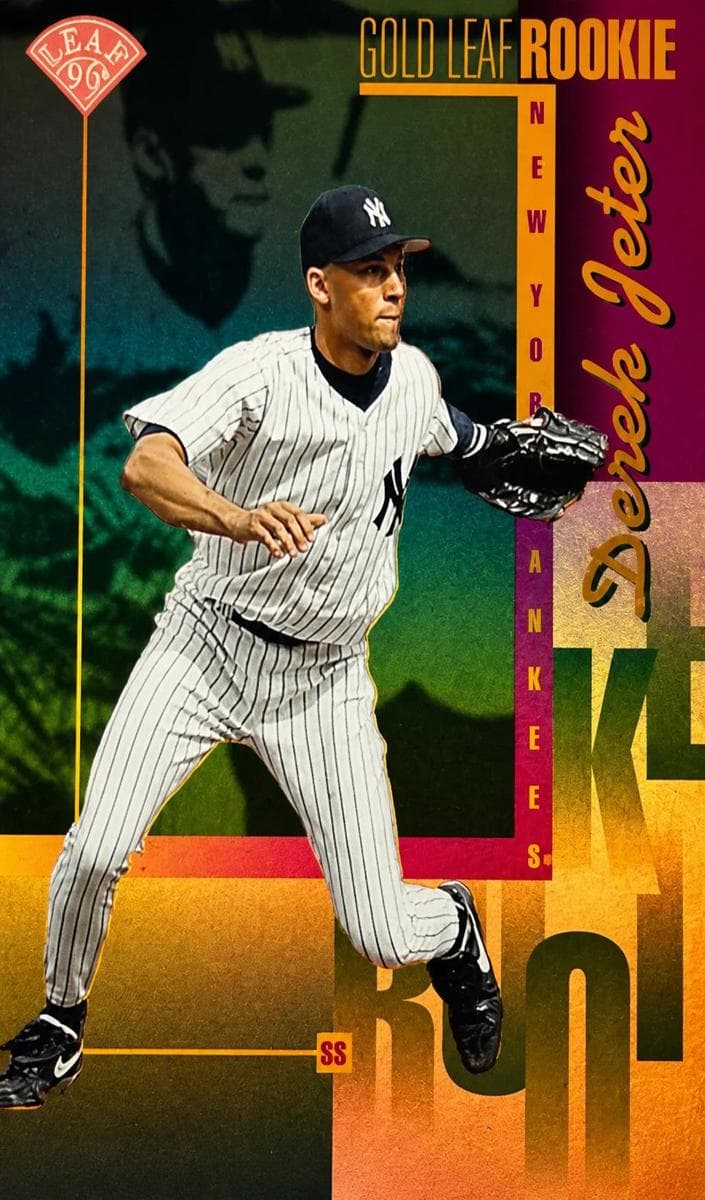 Derek Jeter 1996 leaf Leaf
