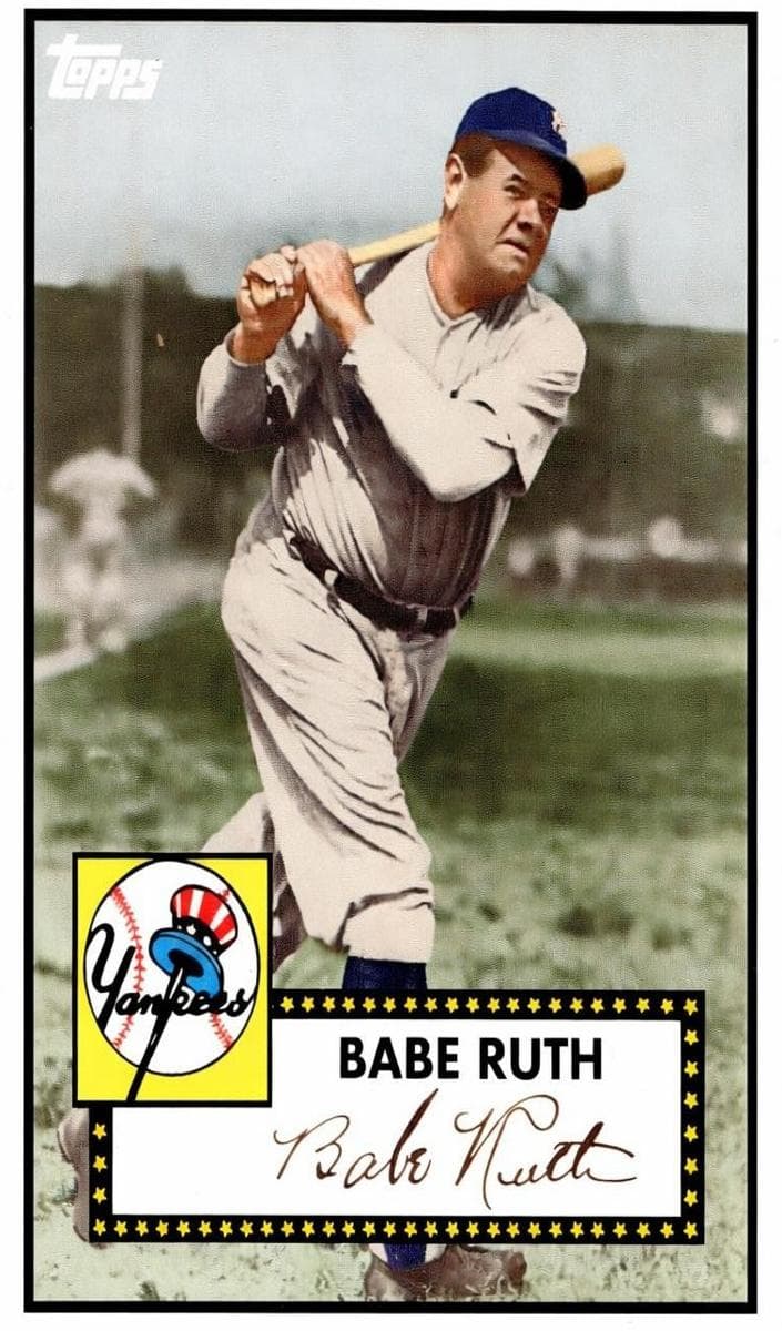 Babe Ruth 1952 Topps 2008 topps Topps