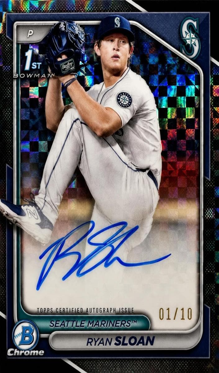 Ryan Sloan 2024 bowman Bowman Draft Chrome