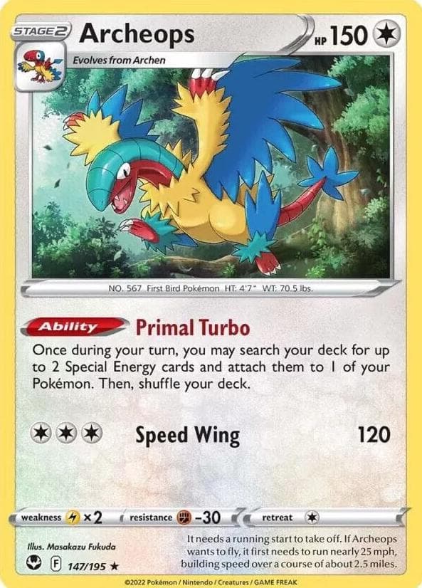 Archeops trading card