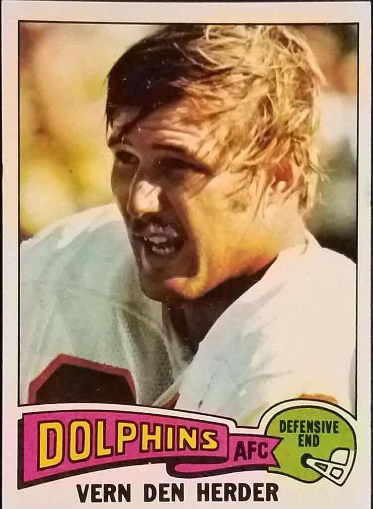 Vern Den Herder 1975 topps Topps