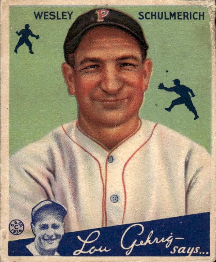 Wesley Schulmerich 1934 unknown Goudey
