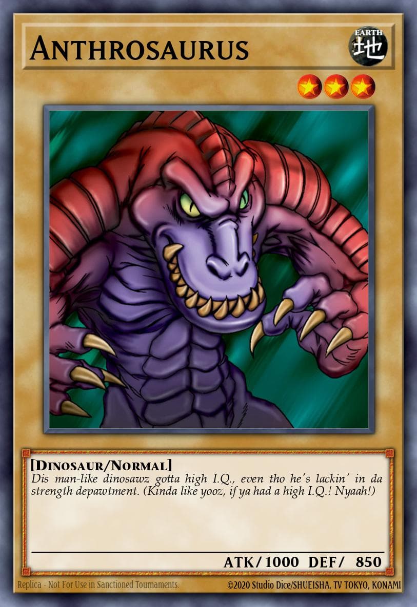 Anthrosaurus 2019 Yu-Gi-Oh!