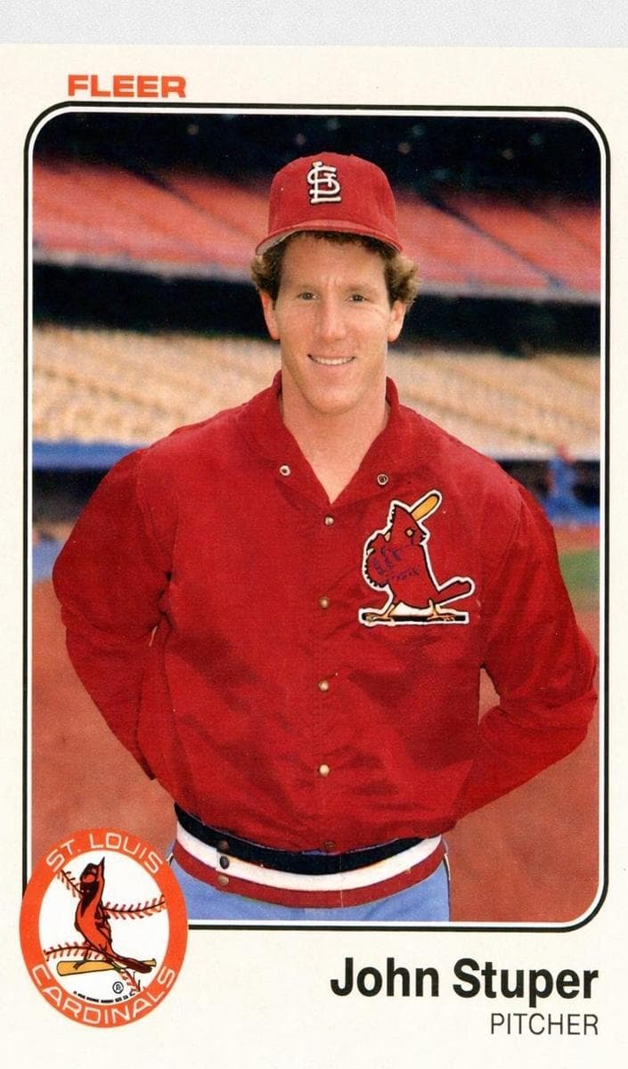 John Stuper trading card
