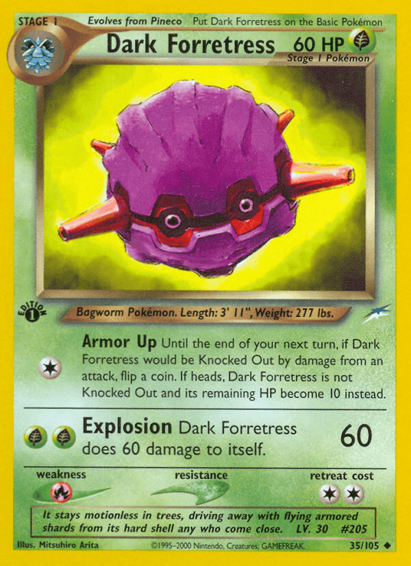 Dark Forretress 2002 Pokemon Neo Destiny