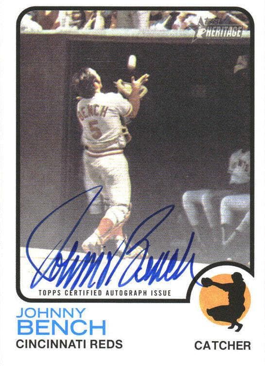 Johnny Bench 2022 topps Topps Heritage