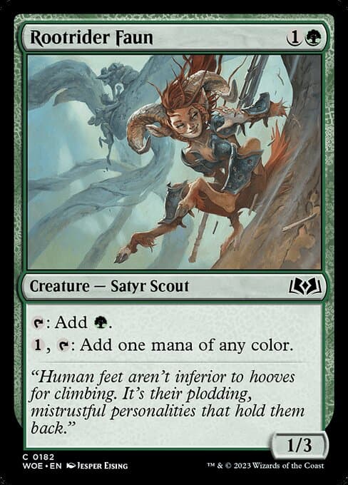 Rootrider Faun 2023 Magic: The Gathering Wilds of Eldraine
