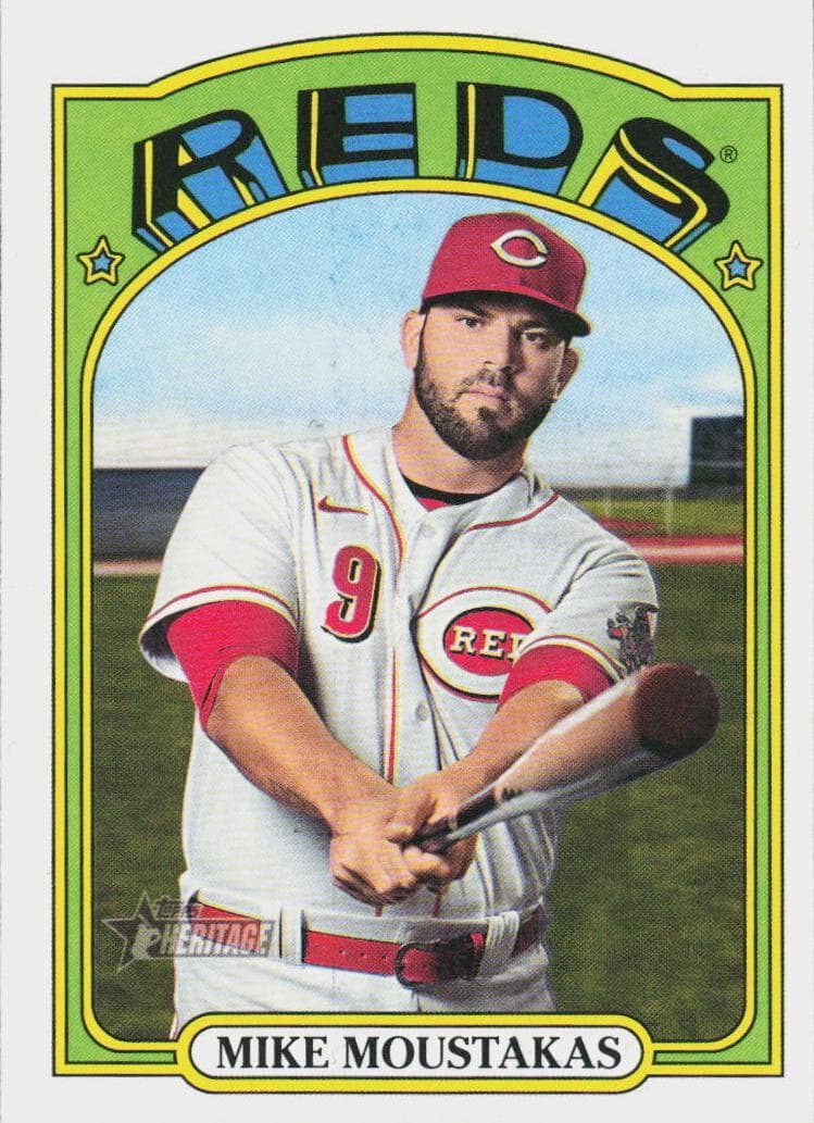 Mike Moustakas 2021 topps Topps Heritage