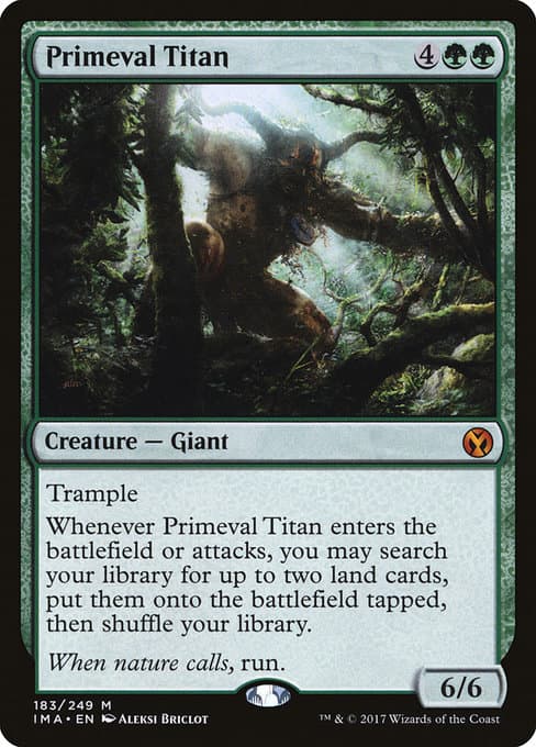 Primeval Titan 2017 Magic: The Gathering Iconic Masters