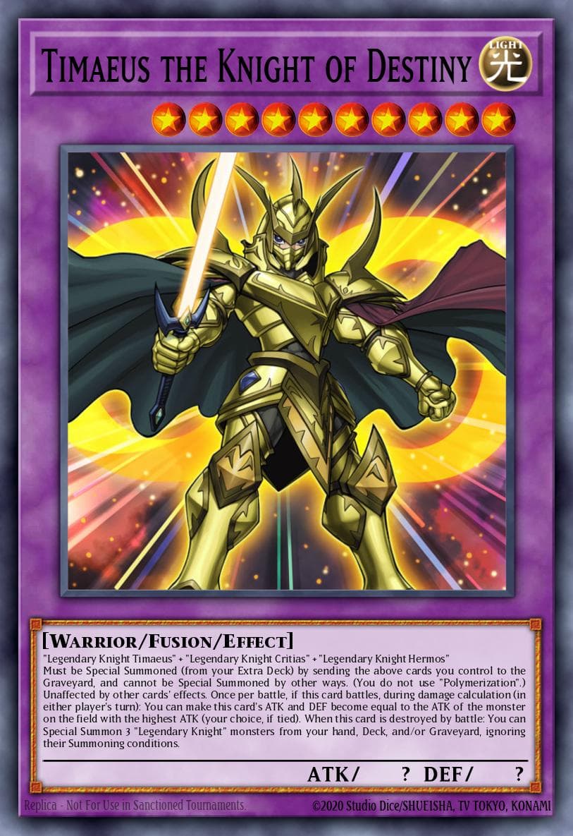 Timaeus the Knight of Destiny 2016 Yu-Gi-Oh!