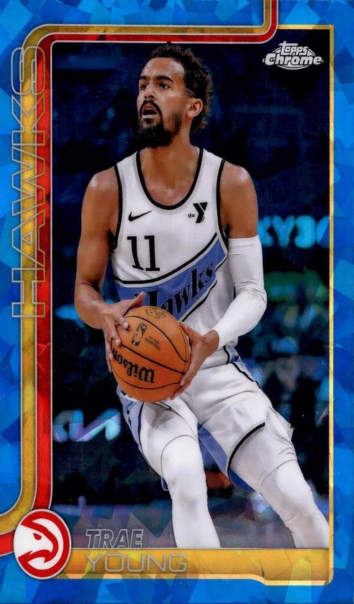 Trae Young 2025 topps Topps Chrome Sapphire