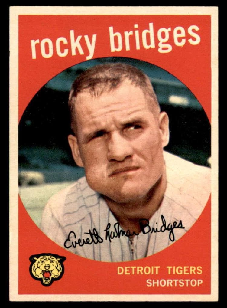 Rocky Bridges 1959 topps Topps