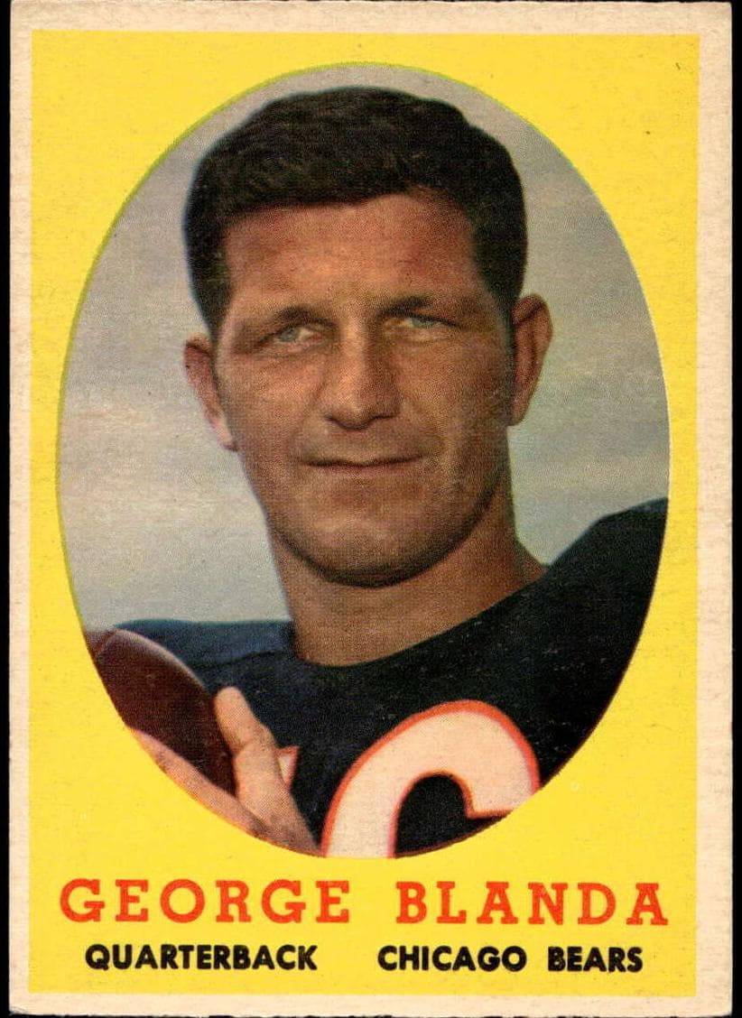 George Blanda 1958 topps Topps