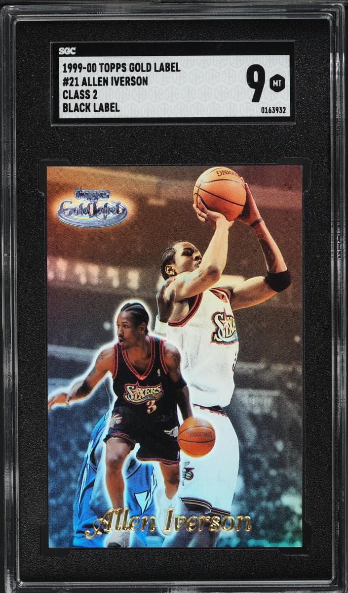Allen Iverson 1999 topps Topps Gold Label