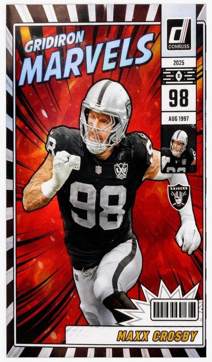 Maxx Crosby 2025 panini Donruss