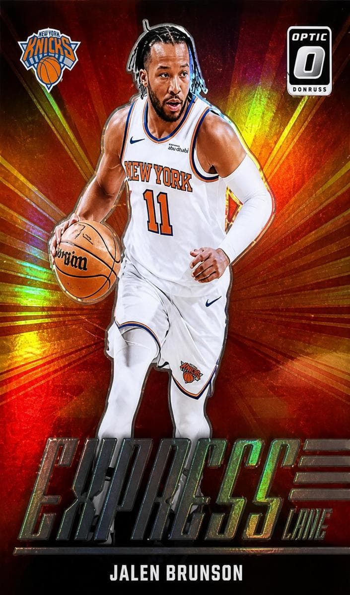 Jalen Brunson 2024 panini Donruss Optic