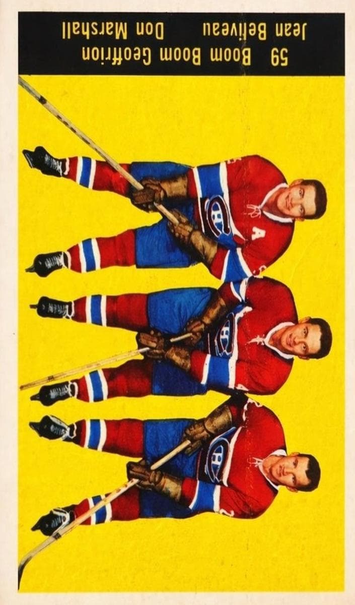 Boom Boom Geoffrion / Jean Beliveau / Don Marshall #59