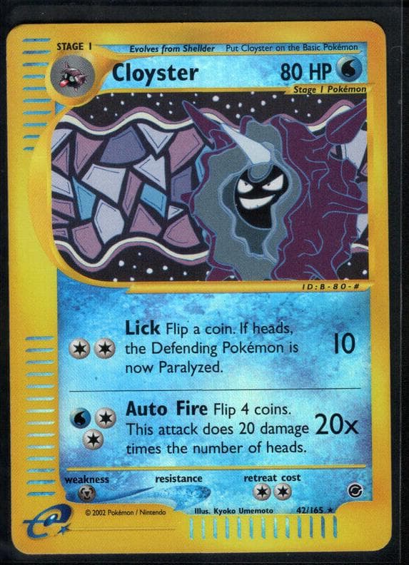 Cloyster trading card