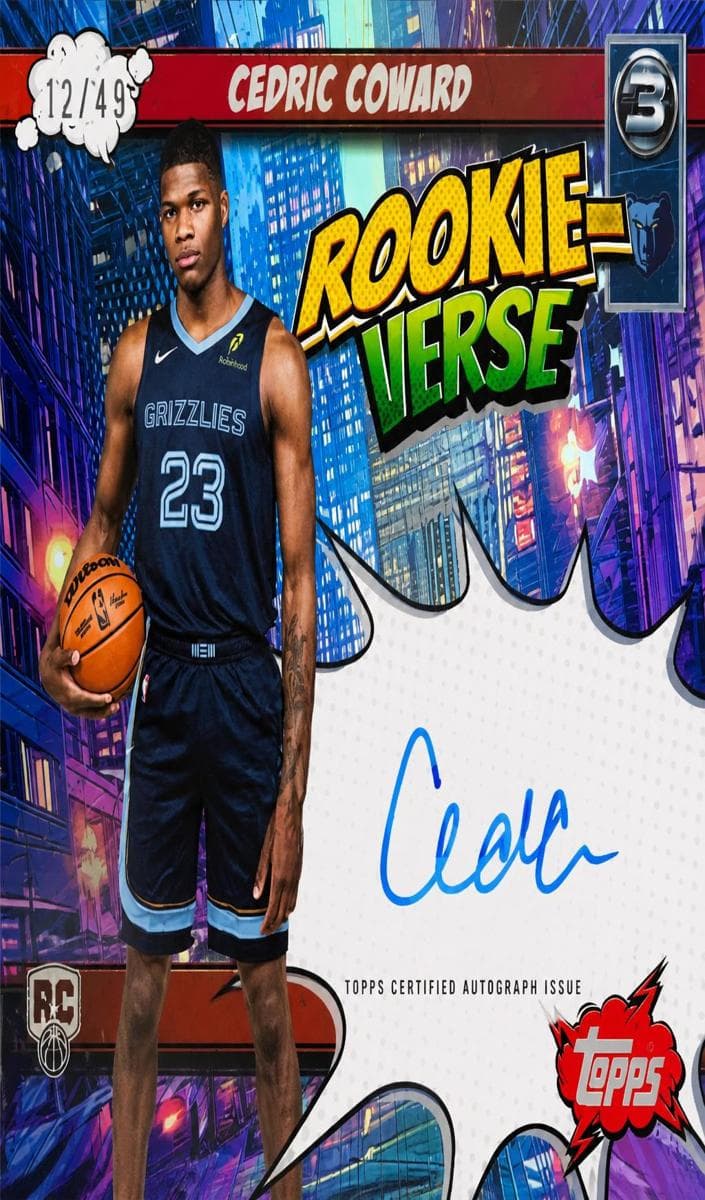 Cedric Coward 2025 topps Topps 3