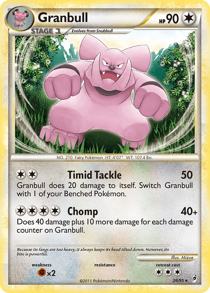 Granbull 2011 Pokemon Call of Legends