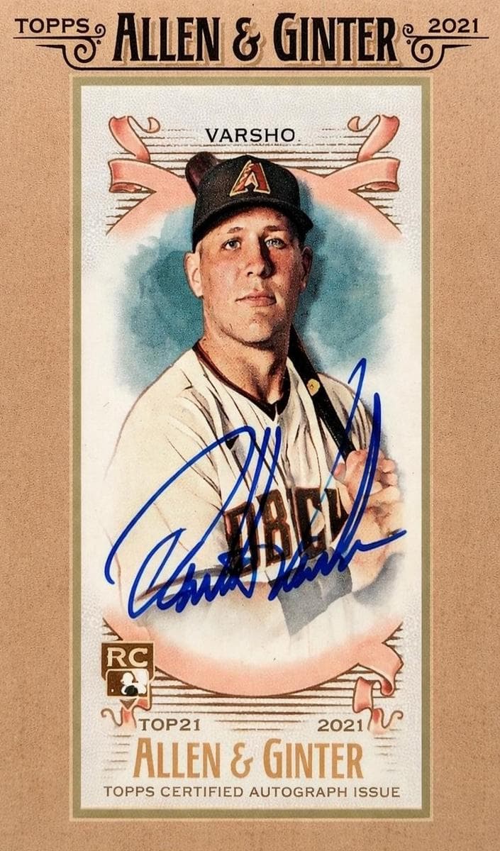 Daulton Varsho 2021 topps Topps Allen & Ginter
