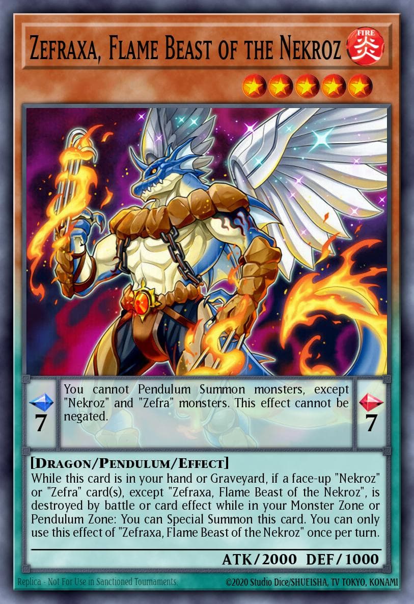 Zefraxa, Flame Beast of the Nekroz #CROS-EN027