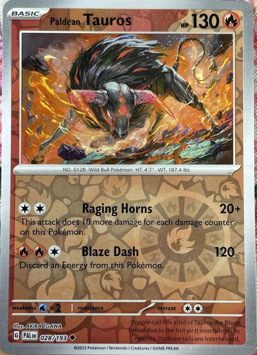 Paldean Tauros #28