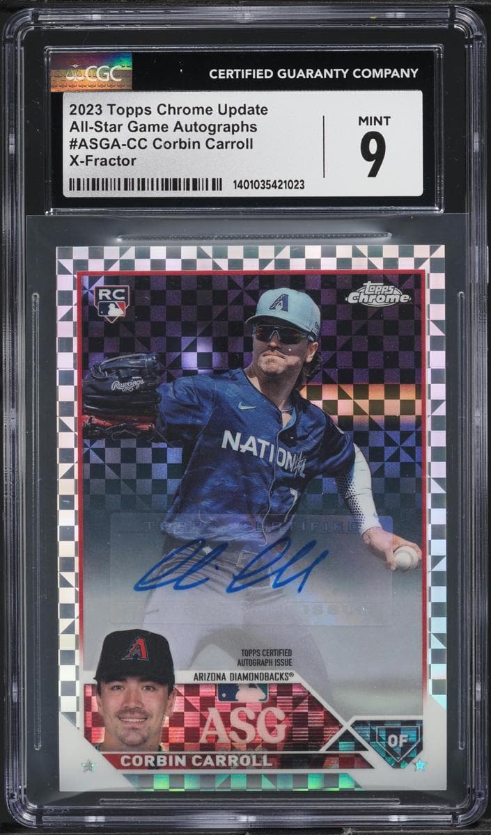 Corbin Carroll 2023 topps Topps Chrome Update