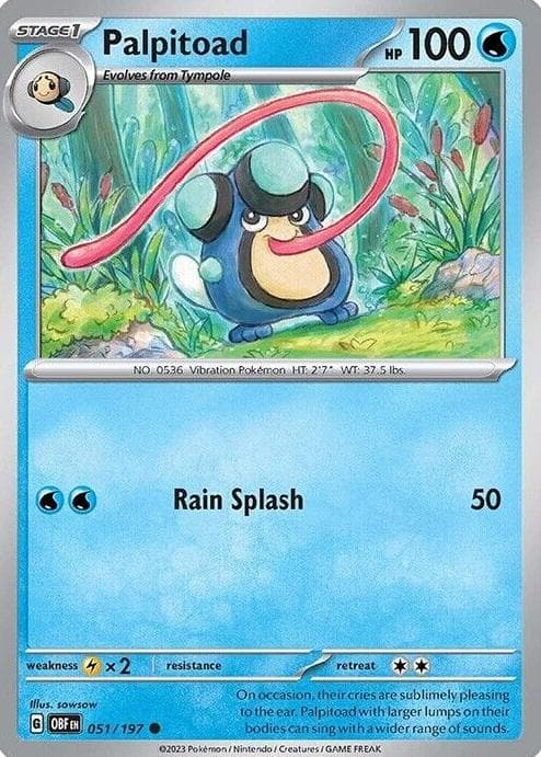Palpitoad trading card