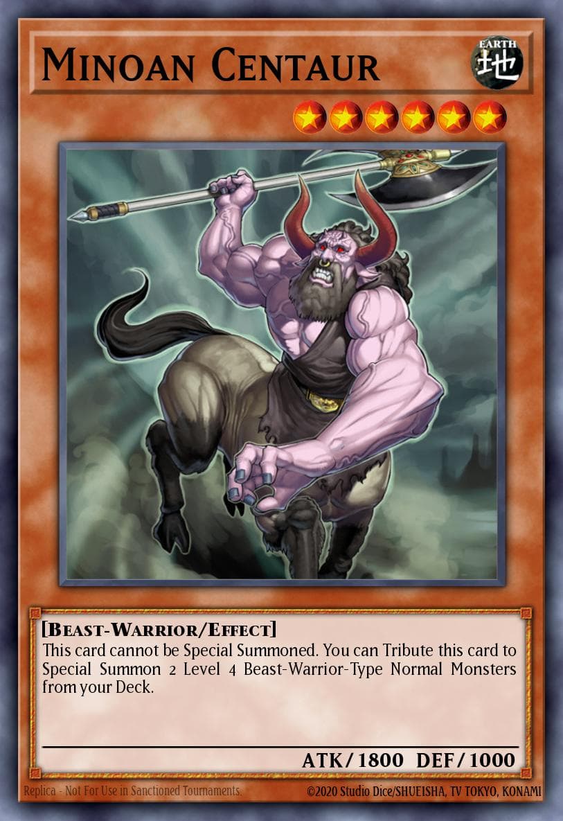 Minoan Centaur 2009 Yu-Gi-Oh! Raging Battle