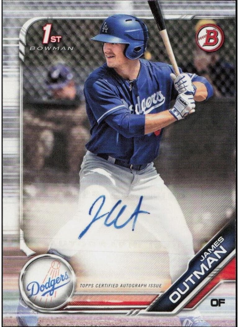 James Outman 2019 bowman Bowman