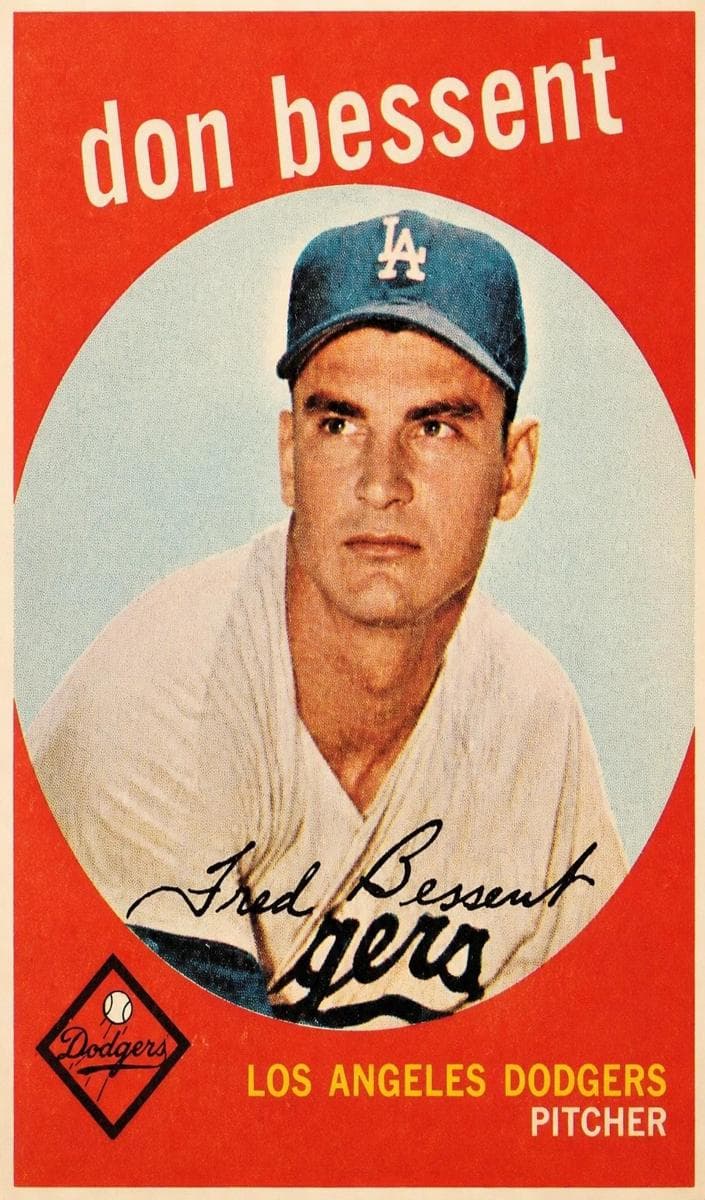 Don Bessent 1959 topps Topps Venezuelan