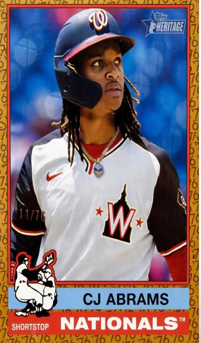 CJ Abrams 2025 topps Topps Heritage
