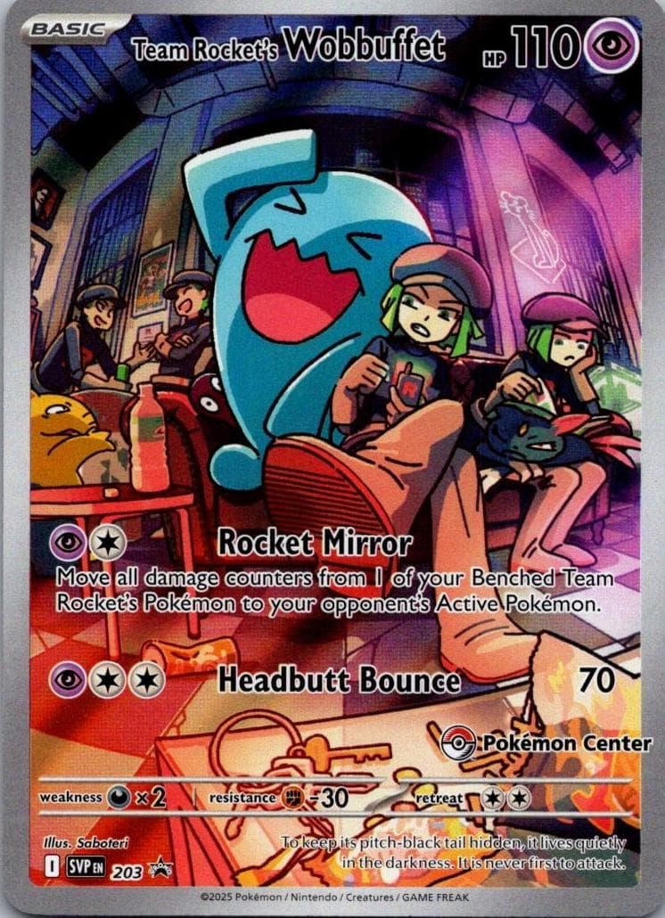 Team Rocket's Wobbuffet #203