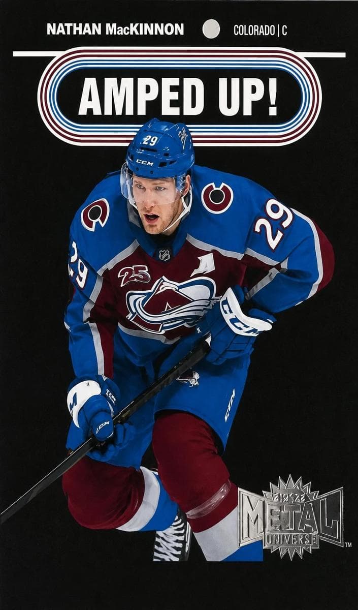 Nathan MacKinnon 2021 fleer SkyBox Metal Universe