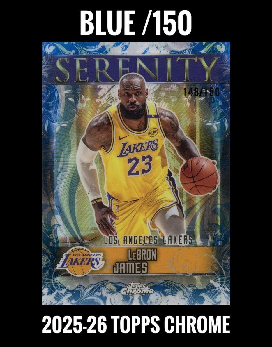 LeBron James 2025 topps Topps Chrome