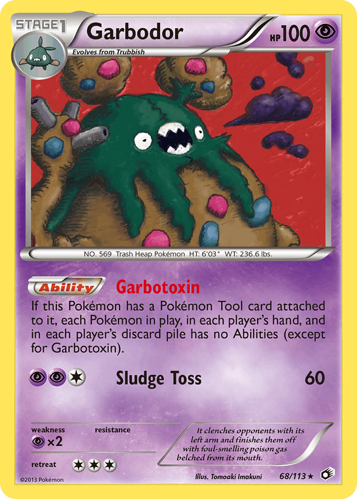 Garbodor 2013 Pokemon Legendary Treasures