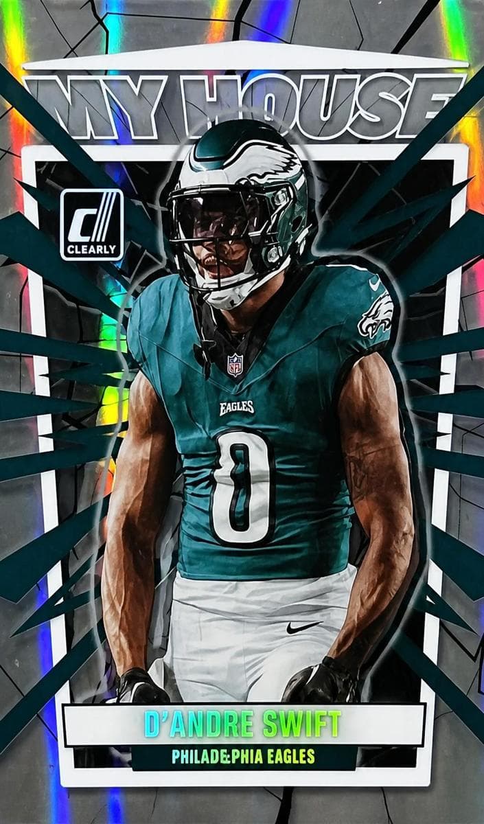 D'Andre Swift 2023 panini Clearly Donruss