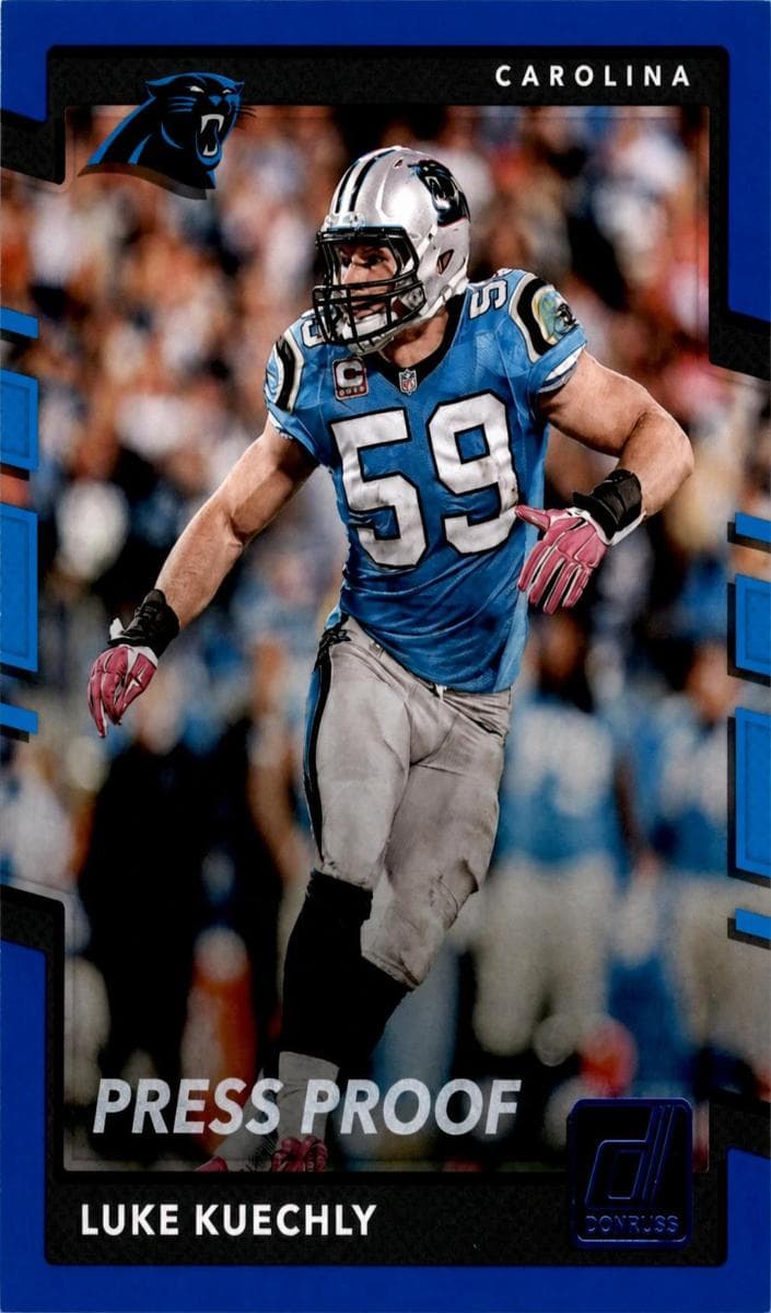 Luke Kuechly 2017 panini Panini Plates & Patches