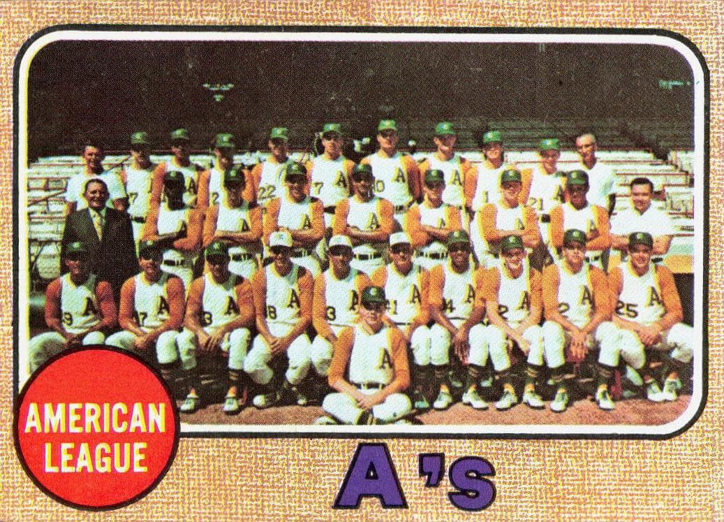 Oakland Athletics 1968 topps Topps