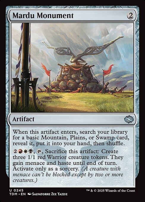 Mardu Monument 2025 Magic: The Gathering Tarkir: Dragonstorm