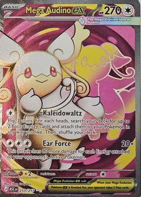 Mega Audino EX trading card