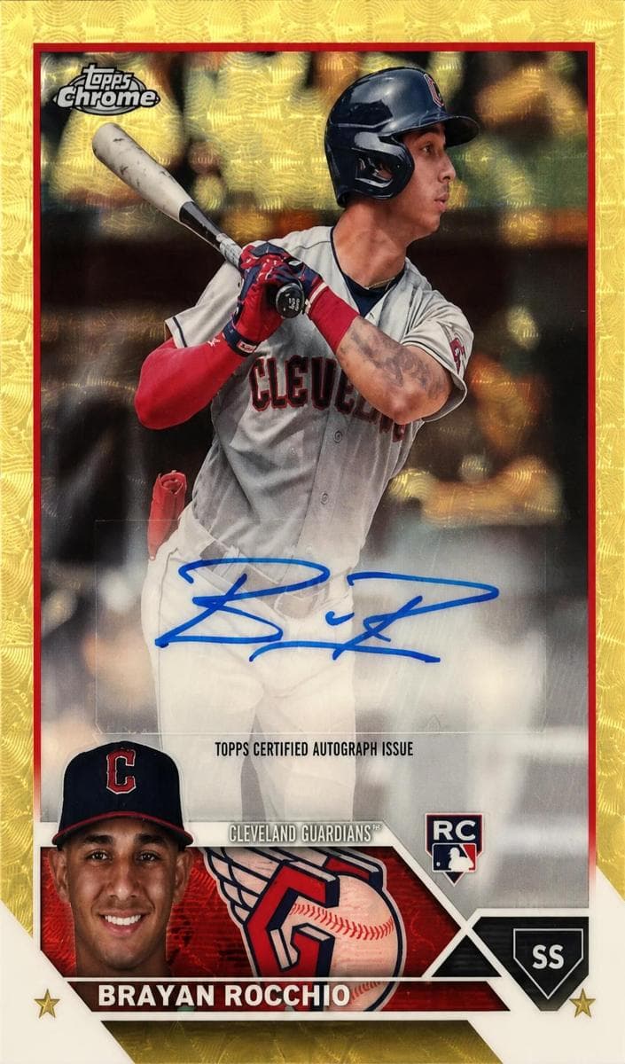 Brayan Rocchio 2023 topps Topps Chrome Update