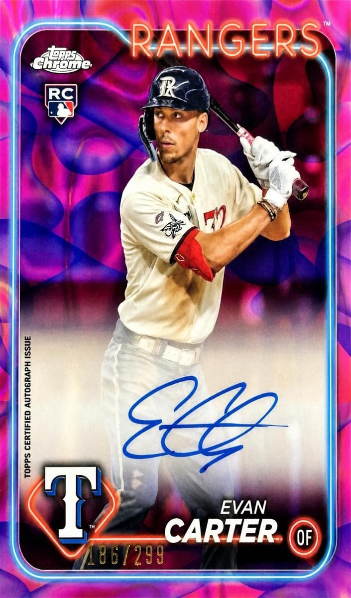 Evan Carter 2024 topps Topps Chrome Update