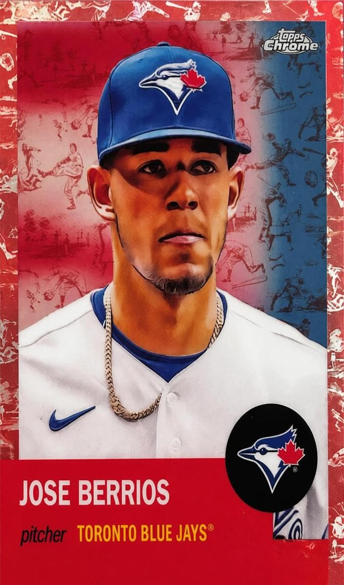Jose Berrios 2022 topps Topps Chrome Platinum Anniversary